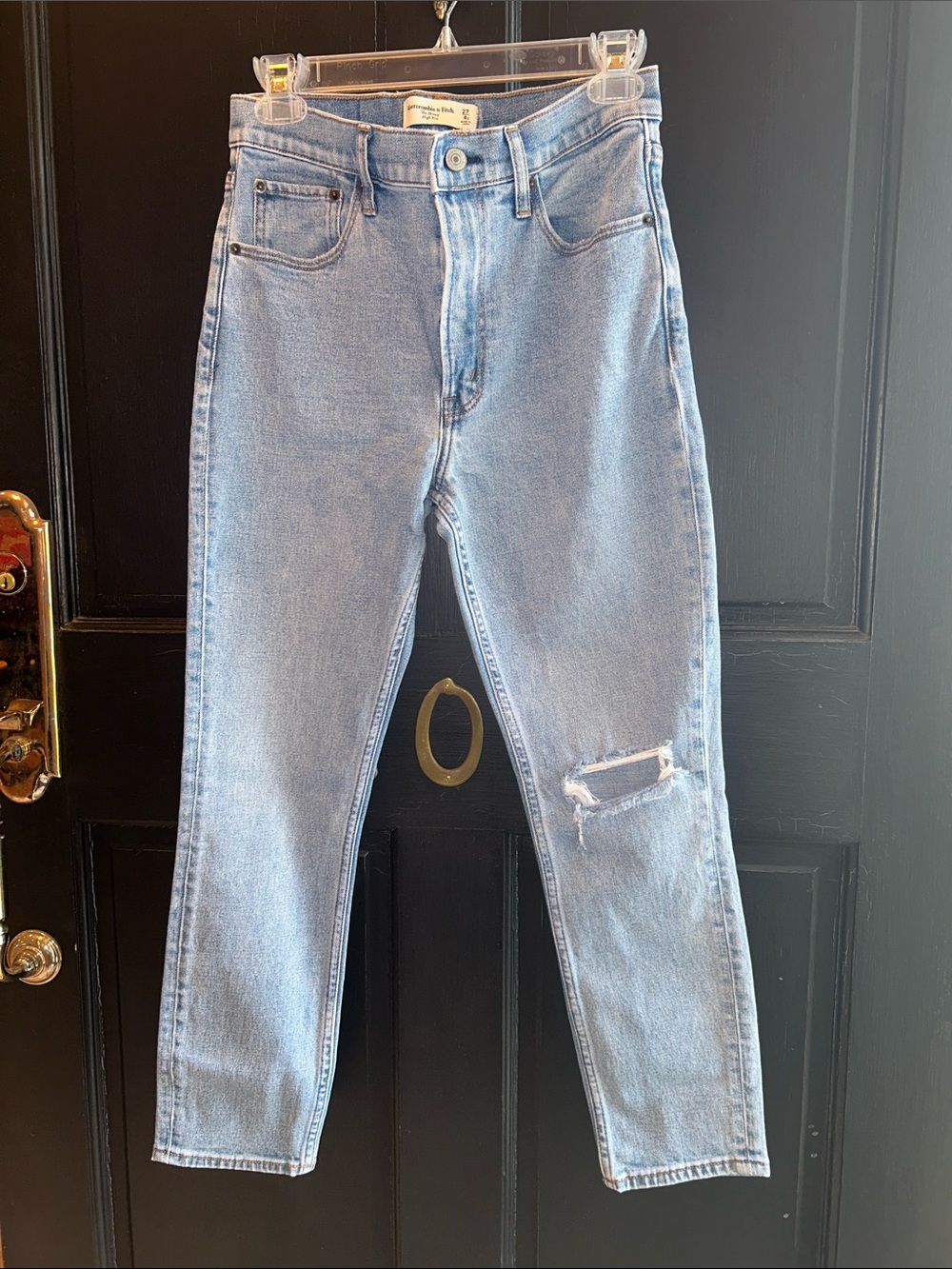 Abercrombie & Fitch women’s 4 short 27 4s stretch the skinny high rise jeans
